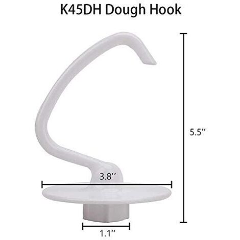 Per K45DH Gancio per impastare Frusta piatta rivestita K45B Frusta K45WW Adatto per robot da cucina da 4,5 Qt 5 Qt Ciotola per aiutare nella