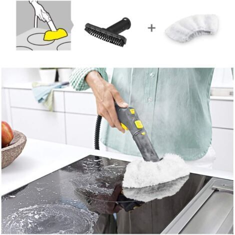 Per Karcher SC1 SC2 SC3 SC4 SC5 spazzola manuale, accessori di ricambio per pulitore a vapore, spazzola manuale + scopa a vapore