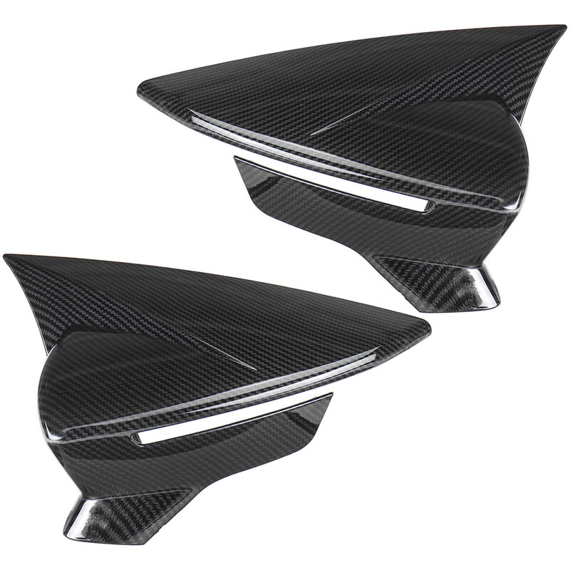 Image of Per seat leon MK3 MK3.5 5F 12-19 Coperchio tappo specchietto retrovisore in fibra di carbonio Hasaki