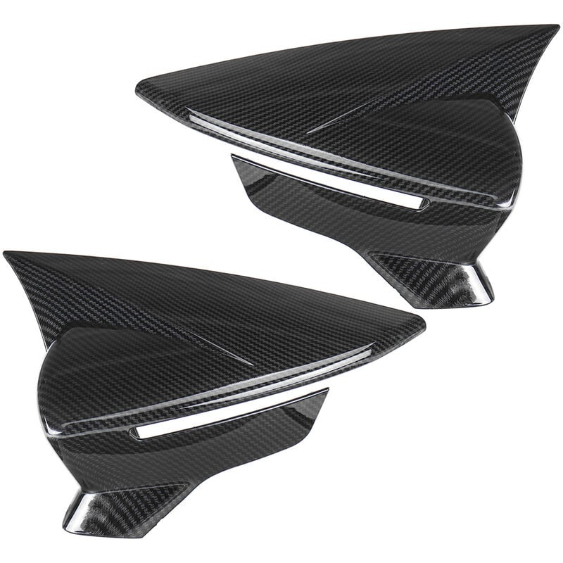 Image of PER SEAT LEON MK3 MK3.5 5F 12-19 Coperchio tappo specchietto retrovisore in fibra di carbonio LAVENTE