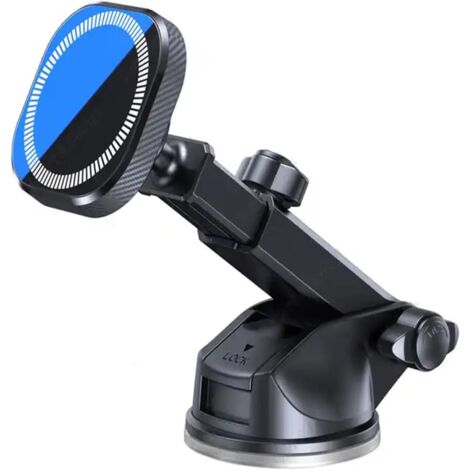 Per supporto per telefono da auto pieghevole e flessibile a 360° Ventosa potente Compatibile con custodie magnetiche Correzione immediata
