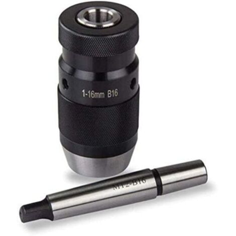 Per trapano a colonna MT2-B16, mandrino autoserrante 0,5-16 mm, dispositivo di serraggio rapido cono Morse adatto per trapani a colonna, fresatrici, torni