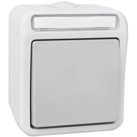 Peranova 102447 Feuchtraum-Schalterprogramm Wechselschalter Pera Hellgrau, Dunkelgrau 1 St.