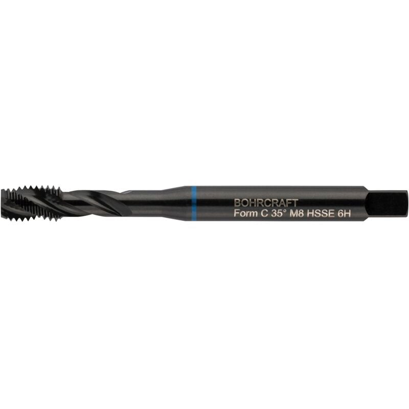 Bohrcraft - Machine à filetage mâle Anneau bleu din 371 H40° hss-e vap // m 8 bc-sp Engins de forage 41540300800