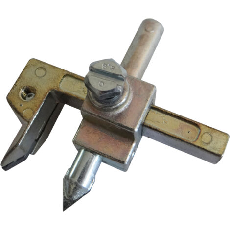 Perce-carreaux gradué – Perçage précis sans fissures – Adaptable sur perceuse et vilebrequin – Lames au carbure de tungstène interchangeables – Idéal carrelage, faïence et grès cérame