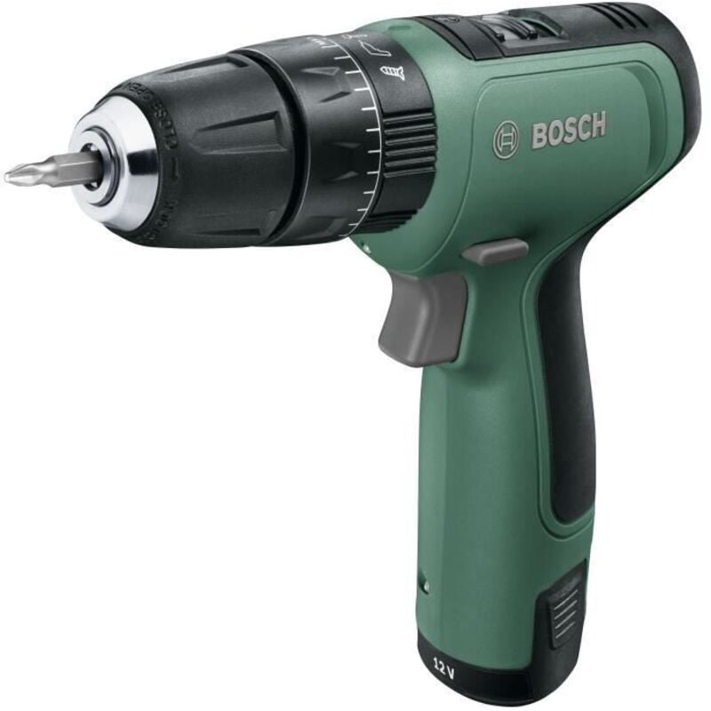 Perceuse Bosch batterie au lithium 12V. 2 vitesses easyimpact 1200 + coffret