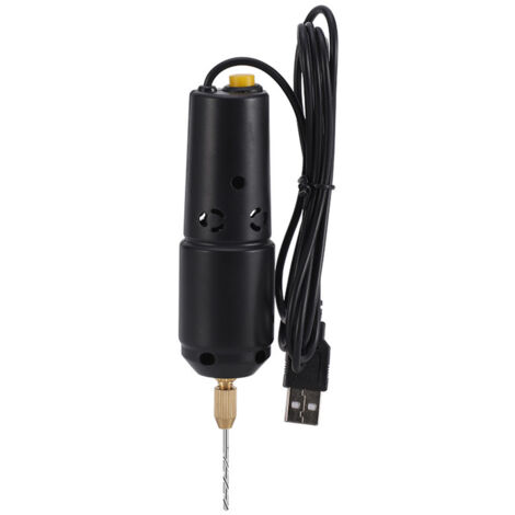 Perceuse à bijoux USB rechargeable avec 10 forets pour modélisme et artisanat