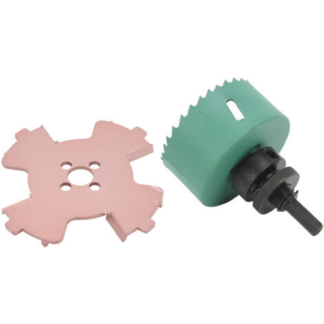 Perceuse à centrer sans bavure à tige hexagonale pour trous de spot, kit d'outils de 75mm