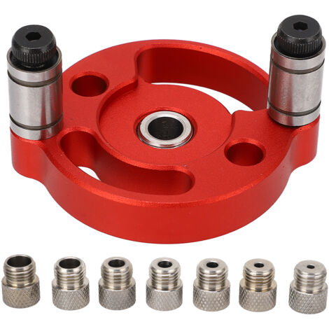 Perceuse à Cheville Autocentrante, Gabarit de Perçage Rouge pour Assemblage Bois, Positionnement Unique