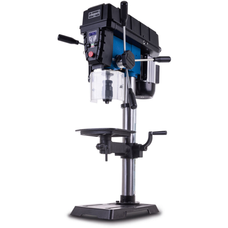 Scheppach Perceuse à colonne d'établi TBM300Vario - 750W - table 240x240 mm - profondeur perçage 80 mm - Ø colonne 65 mm - portée 152 mm
