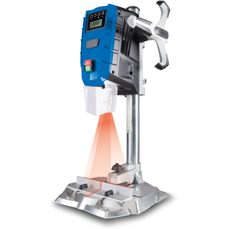 Scheppach Perceuse à colonne DP55 – Perceuse d’établi - Perçage max 13 mm - LED - Puissance 710 W - Vitesse 500-2600 min-1 - Plage de serrage du