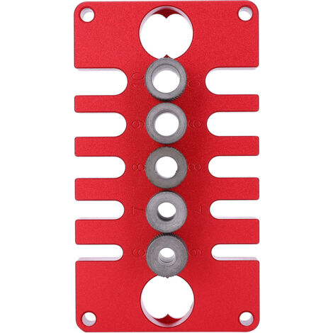Perceuse à colonne multifonction 3-en-1 pour assemblage bois, avec gabarit de perçage en alliage d'aluminium