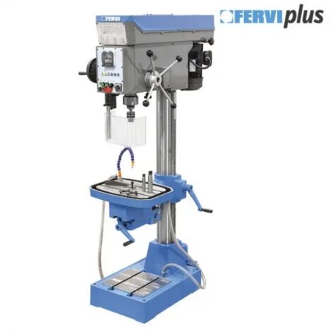 Perceuse a colonne pour metaux avec entrainement par courroie 400v Fervi t072