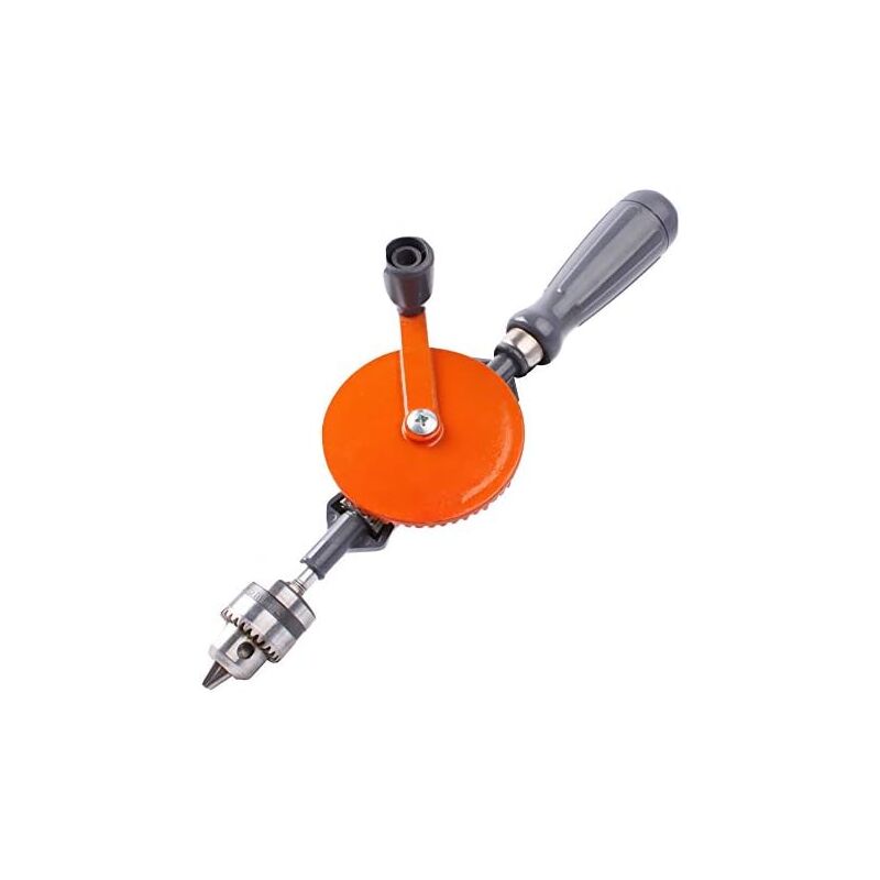 Perceuse à Main, Perceuse Manuelle à Double Pignon de Mandrin de Précision de Capacité de 3/8' pour Le Poinçonnage de Carte de Circuit Acrylique en