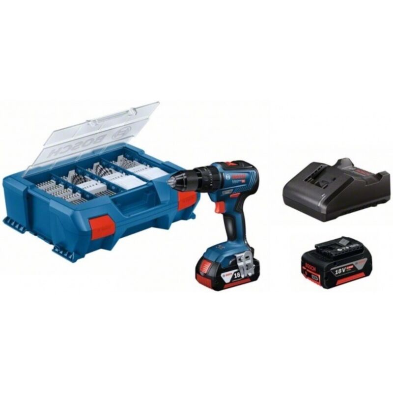 Perceuse-Visseuse À Percussion Bosch GSB 18V-55 – 2 Batteries 2,0 Ah, Couple 55 Nm