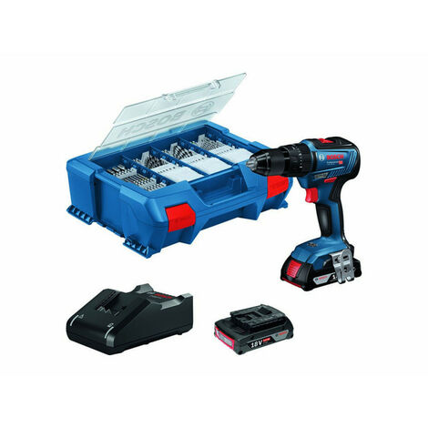 Perceuse à percussion 18V BL (2x2,0Ah) GSB 18V-55 GALKIT - BOSCH 06019H5375