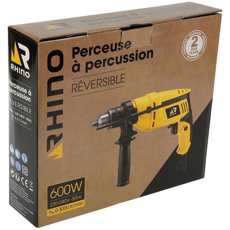 Perceuse a percussion 600 w Rhino