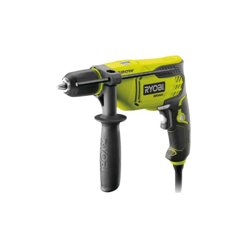 Perceuse à percussion 680W RPD680K - Ryobi