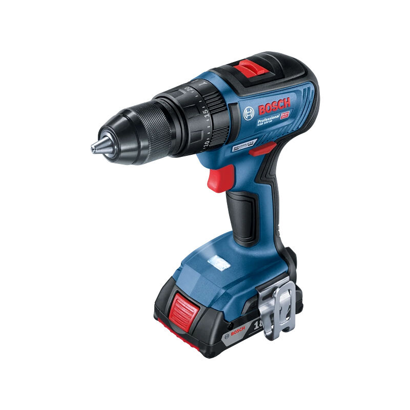 Gsb 18V-50 1800 rpm Sans clé 1,1 kg Noir, Bleu - Bosch