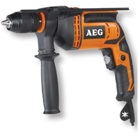 Perceuse à Percussion Aeg Sbe 600r 600 W, Mandrin Auto-serrant En Métal De 13 Mm
