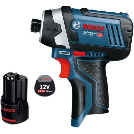 Perceuse à percussion Bosch GDR 12V-105 / 1x 2,0 Ah batterie