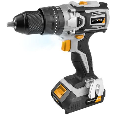 Perceuse à percussion Brushless 18V sans fil - Set complet avec batterie 2.0Ah et chargeur