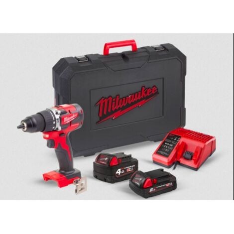 Perceuse à percussion compacte Brushless M18 CBLPD-422C avec 2 batteries en coffret