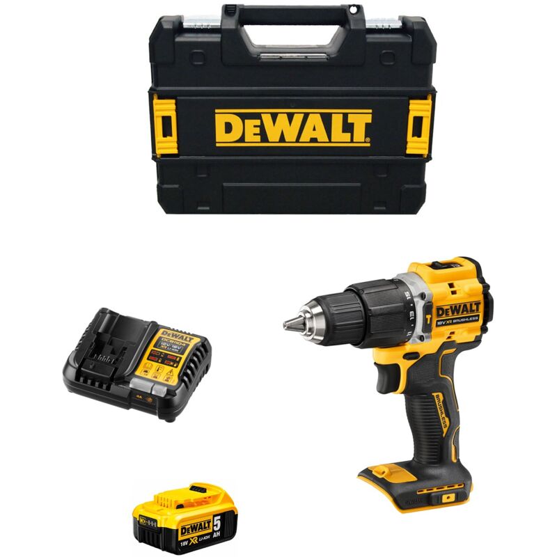 Perceuse à Percussion DeWALT DCD100YP1T (1 x 5,0 Ah DCB1104 TSTAK II)