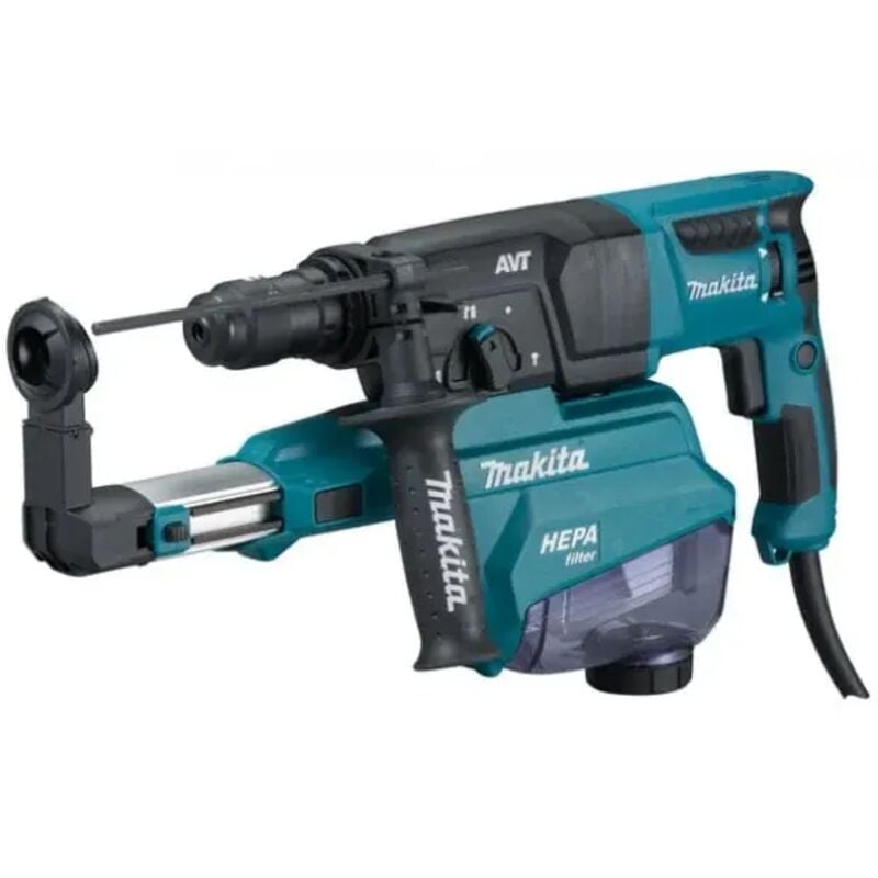 Perceuse à percussion Makita HR2653TJ Sds-Plus avec aspiration de la poussière
