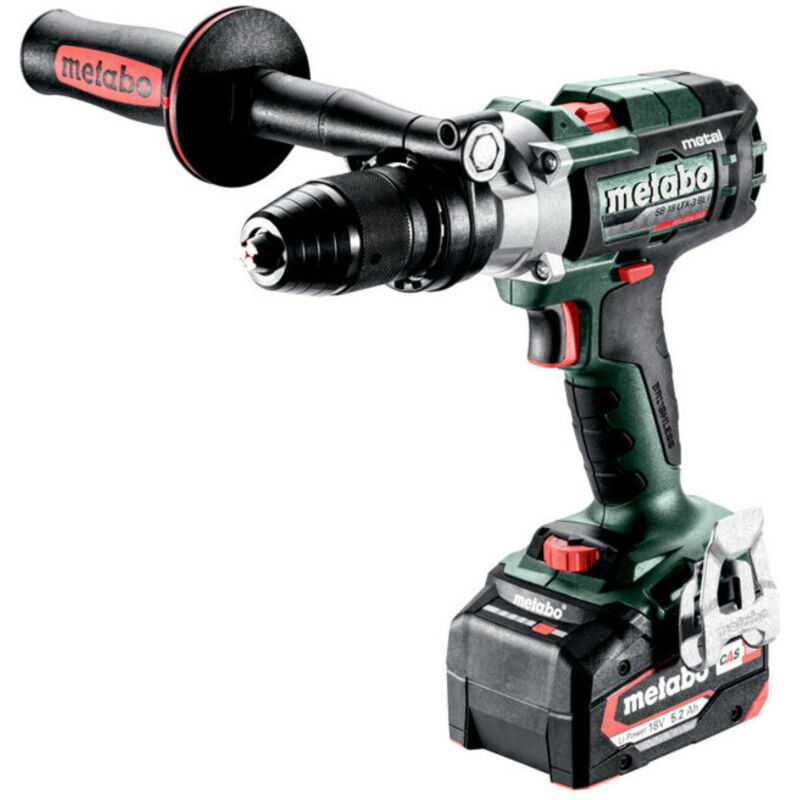 METABO Perceuse à percussion 18 V SB 18 LTX-3 BL I Metal 2 x 5,2 Ah Li-Power, ASC 55, coffret
