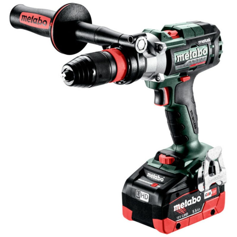 Perceuse à percussion Metabo sb 18 LTX-3 bl q i metal - 2 batteries 5.5 Ah + chargeur - 603182660