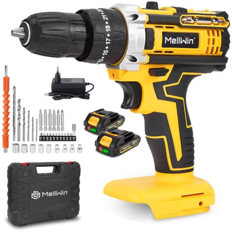 Perceuse à Percussion Sans Fil 25+3 Réglages Couple Bricolage et Réparation Makita 18V