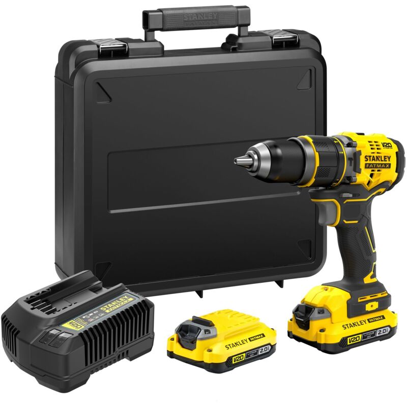 Perceuse À Percussion STANLEY FATMAX SFMCD721B – 18V, 80 Nm, Moteur Brushless, Machine Seule - vue 3