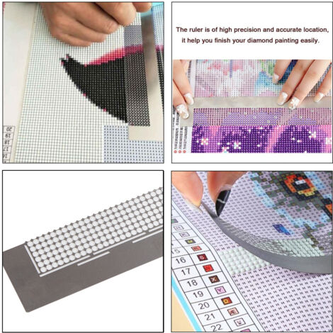 Perceuse à Strass pour Broderie Diamant, Outil de Placement de Cristaux en Acier Inoxydable