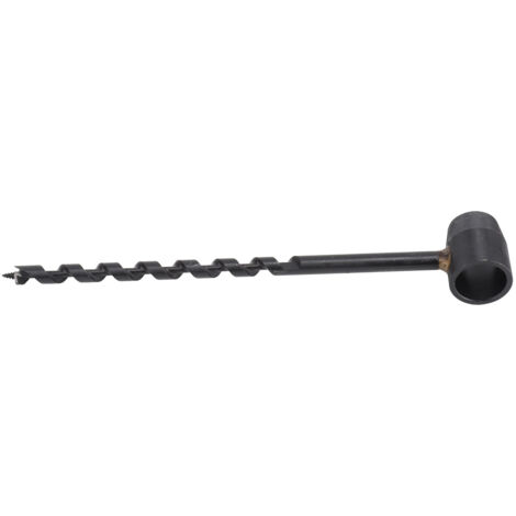 Perceuse à tarière manuelle noire, haute dureté, légère, Portable, survie pour le travail du bois en milieu sauvage, 10 à 230mm/0,39 à 9,06 pouces