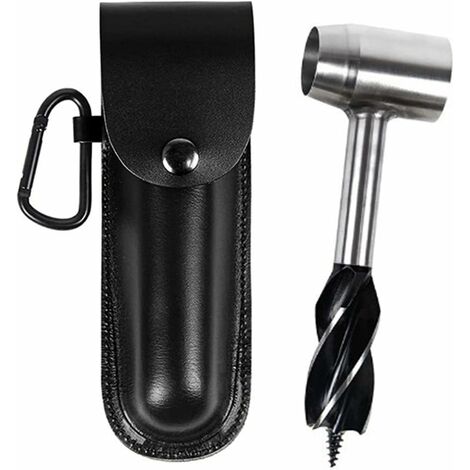 Perceuse à tarière Manuelle - Perceuse à Main Digger Auger - Forets à tarière d'extérieur, Outils de Survie Bushcraft pour hacher Les Paquets de matériel de Camping，Starlight