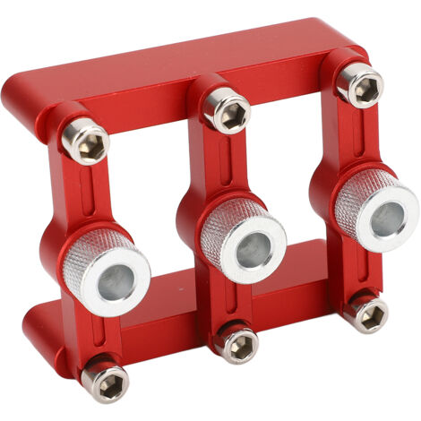 Perceuse auto-centrante 3 en 1 avec guide de perçage et positionneur à 90° pour assemblage bois