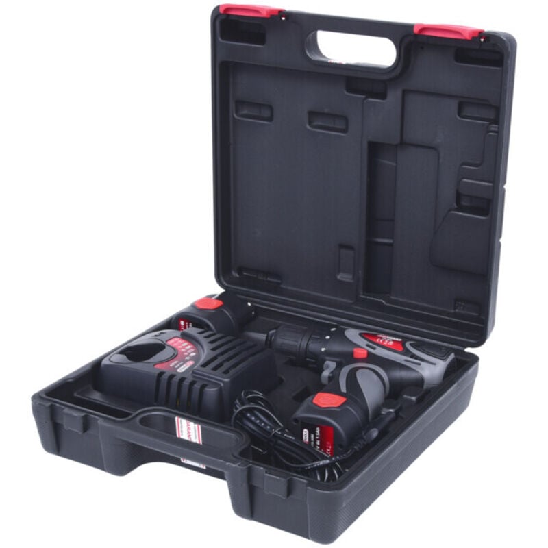 Kstools - Perceuse sur batterie, 24Nm, 1.870 Tr/min 10,8V, avec 2 batteries et chargeur