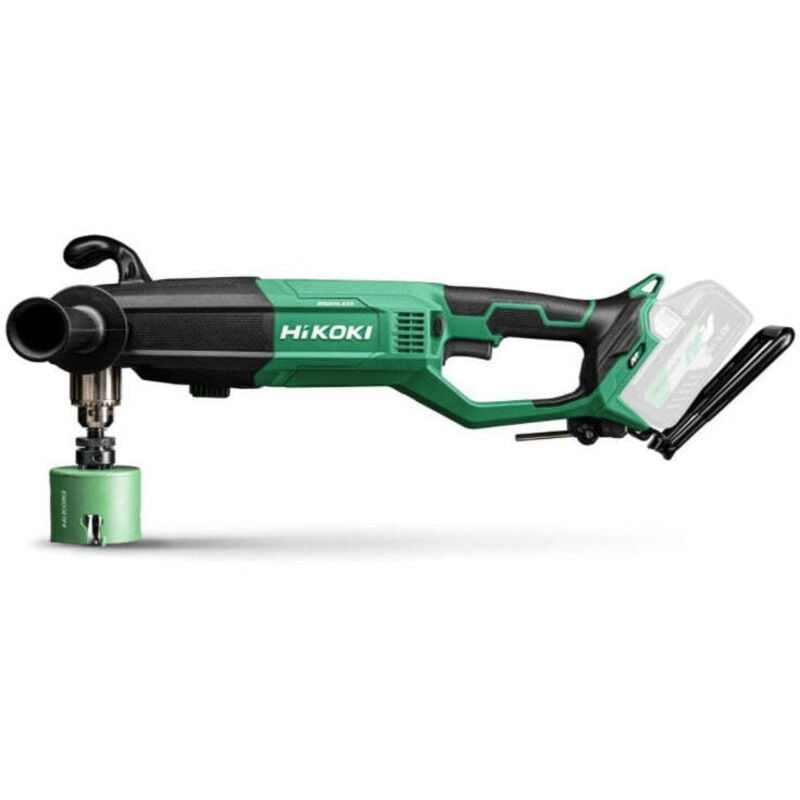 Perceuse angle 36V Brushless ø perçage max. 159 mm mandrin clé 13 mm solo Carton Hikoki D36DYAW4Z