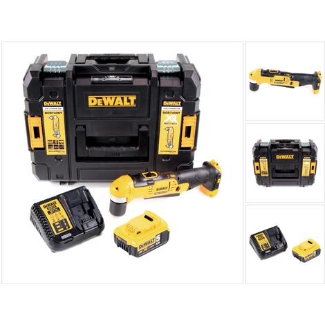 Perceuse d'angle sans fil Dewalt DCD 740 P1 + 1 batterie 5,0 Ah + chargeur + TSTAK