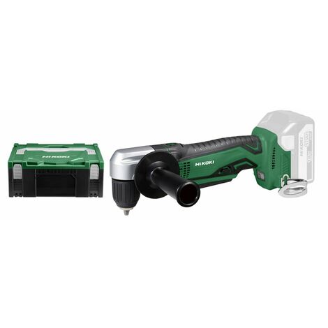 Perceuse d'angle solo 18V 12,5Nm coffret cap bois 28mm acier 10mm bois 5,1x38 HIKOKI DN18DSLL2Z