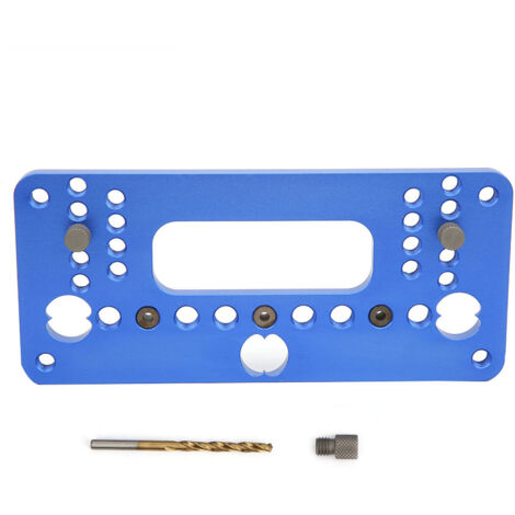 Perceuse de Précision pour Menuiserie en Alliage d'Aluminium Bleu avec Poinçon et Visseur 08610A