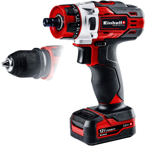 perceuse einhell visseuse te-cd 12 12.0 V avec batterie 2.0 Ah 0.0 sans coffret