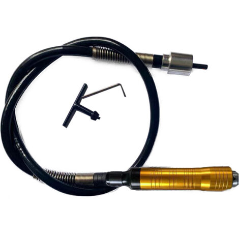 Perceuse électrique avec poignée en caoutchouc de 6,5 mm, stylo de gravure universel, ponceuse à bande, meuleuse électrique, rallonge, arbre flexible