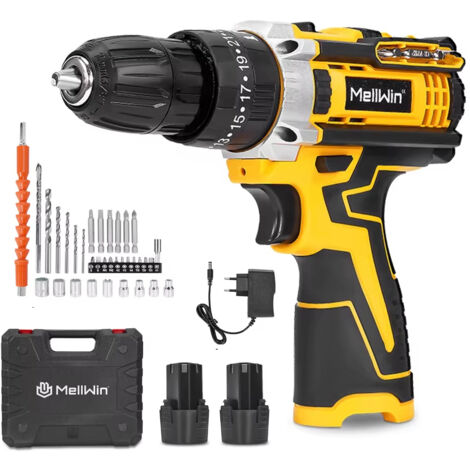Perceuse Électrique Sans Fil 25+3 Couple Réglable Tournevis Professionnel Multifonction pour Batterie Makita 18V