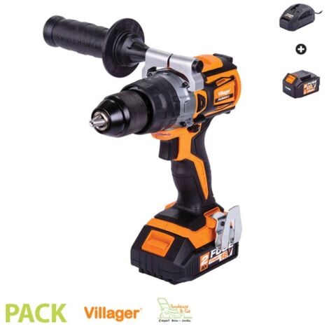 Perceuse électrique sur batterie poignée latérale avec batterie et chargeur Fuse VLP 5120