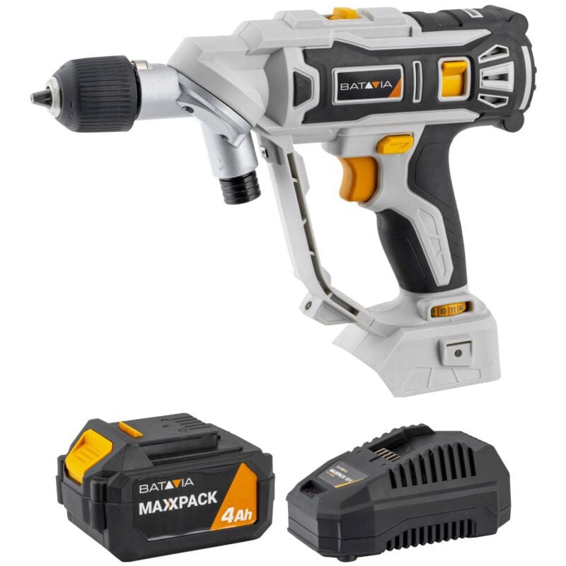Perceuse visseuse 18V sans fil Twin Drill® Batavia Maxxpack - Batterie 4.0 Ah et chargeur rapide 4.0 Ah inclus