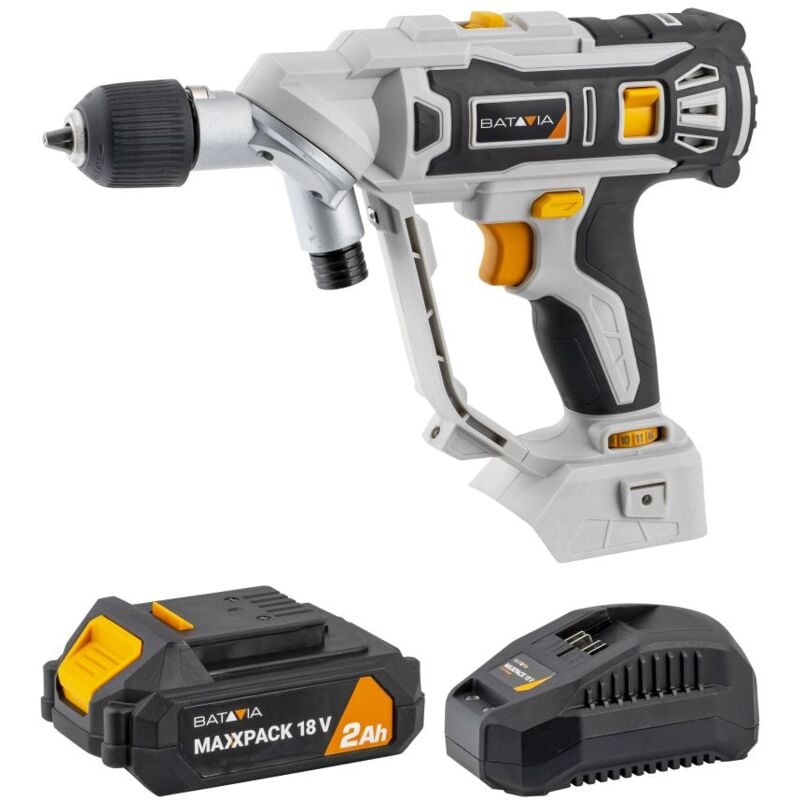 Perceuse visseuse 18V sans fil Twin Drill® Batavia Maxxpack - Batterie 2.0 Ah et chargeur 2.4 Ah inclus