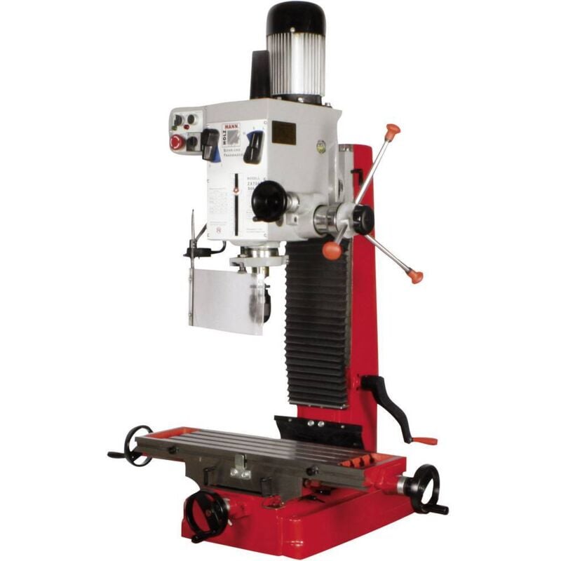 Holzmann - Fraiseuse verticale métal avec tête orientable à 360° - d. 45 mm - 400V - 1100W