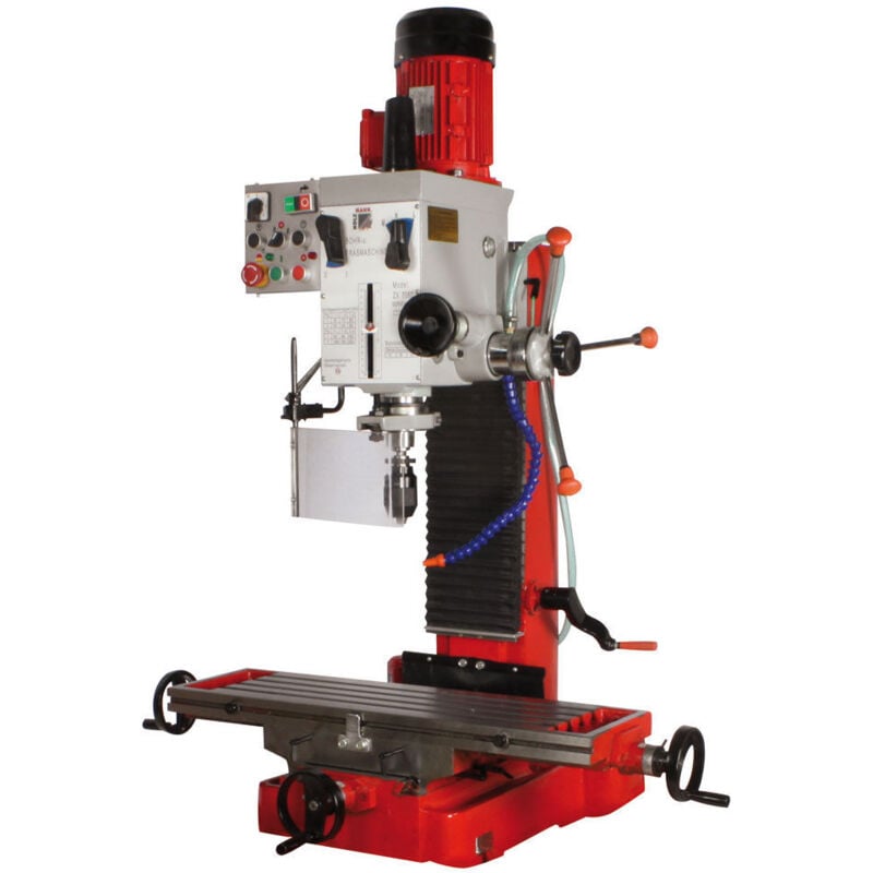 Holzmann - Fraiseuse verticale métal avec tête orientable à 360° d. 45 mm et système de refroidissement - 400 v - 1100 w